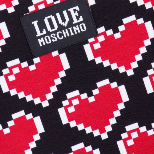 Womens Red Pixel Heart Dress 17939 by Love Moschino from Hurleys
