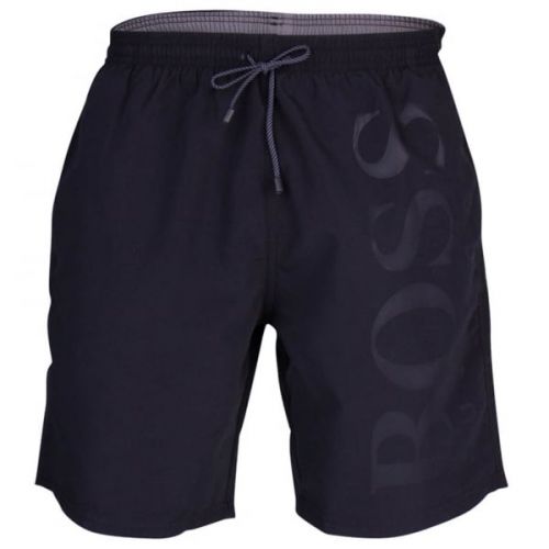 Mens Black Orca Tonal Logo Swim Shorts 69951 by BOSS from Hurleys