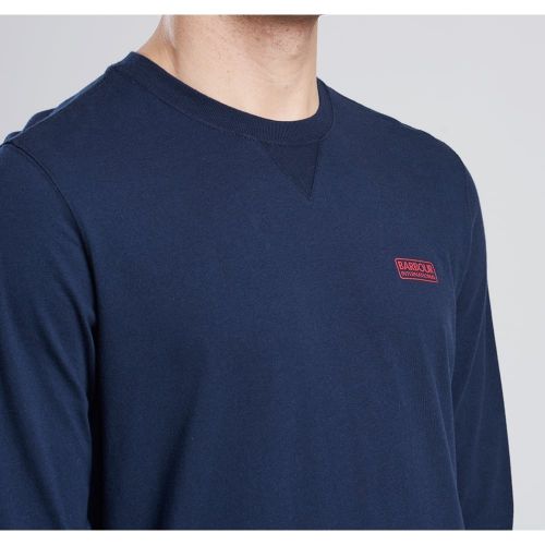Mens Navy Logo L/s T Shirt 11991 by Barbour International from Hurleys