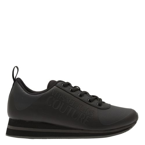 Womens Black Branded Trainers 49138 by Versace Jeans Couture from Hurleys