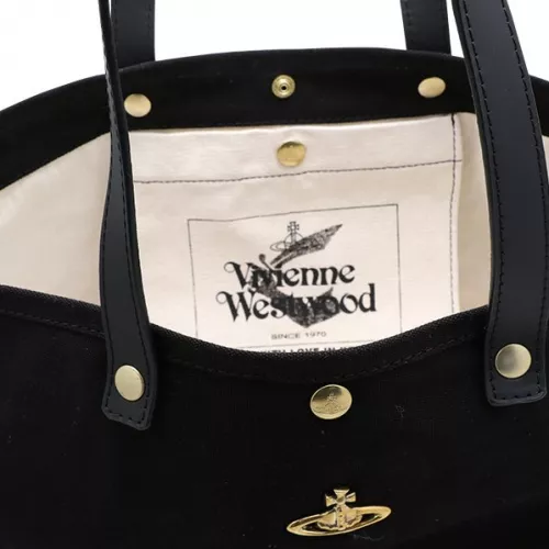 Womens Black Utility Canvas Shopper bag 103967 by Vivienne Westwood from Hurleys