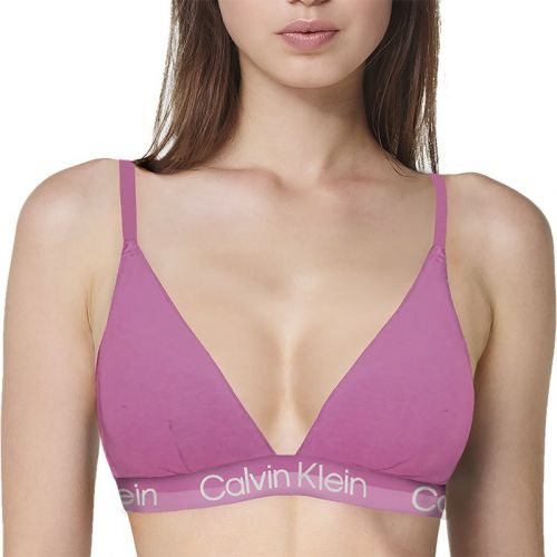 Calvin Klein Modern Cotton Lightly Lined Triangle Bra, Sunny Lime