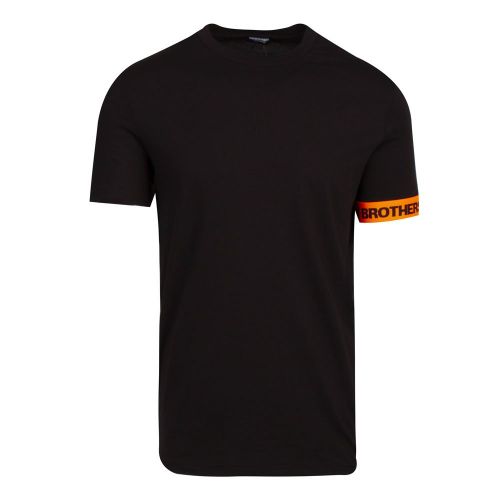 Mens Black/Orange Armband S/s T Shirt 86547 by Dsquared2 from Hurleys