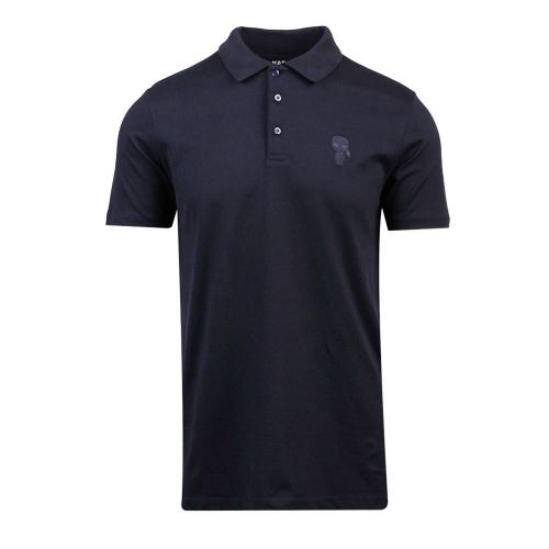 Mens Navy Logo Mini Man Pique S/s Polo Shirt 98964 by Karl Lagerfeld from Hurleys