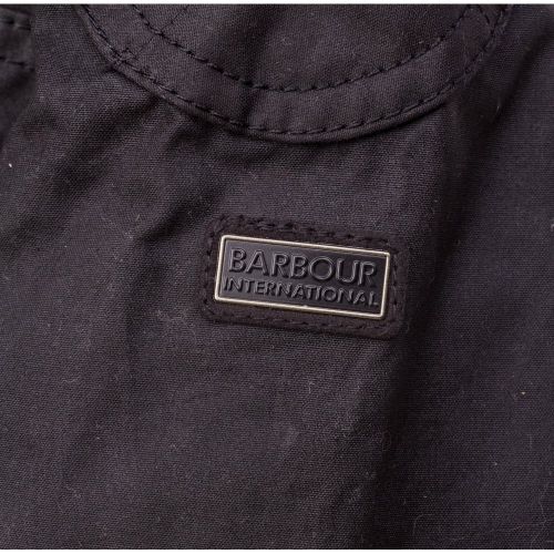 Boys Black Storm Waxed Parka 65747 by Barbour from Hurleys