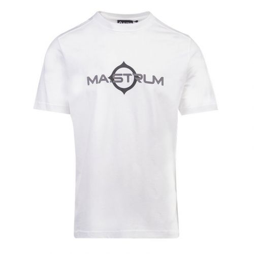 Mens Optic White Logo Print S/s T Shirt 100677 by MA.STRUM from Hurleys