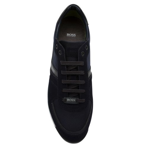 Athleisure Mens Dark Blue Maze_Lowp Trainers 37946 by BOSS from Hurleys