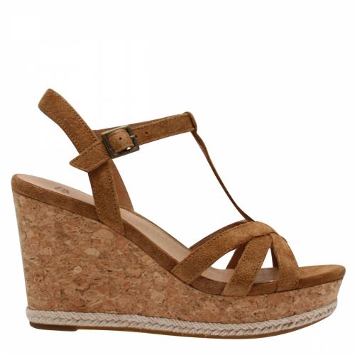 Womens Chestnut Melissa Suede Wedges 39560 by UGG from Hurleys