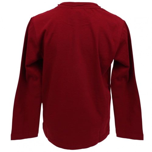 Boys Takeo L/s T Shirt in Bright Red 27432 by Diesel from Hurleys