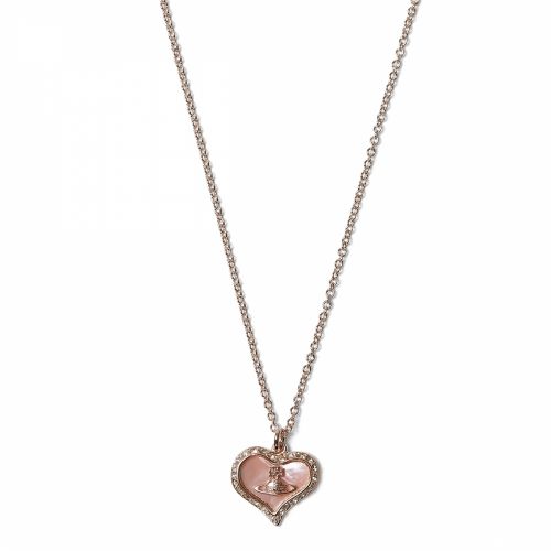 Womens Mother Of Pearl/Pink Gold Petra Necklace 36195 by Vivienne Westwood from Hurleys