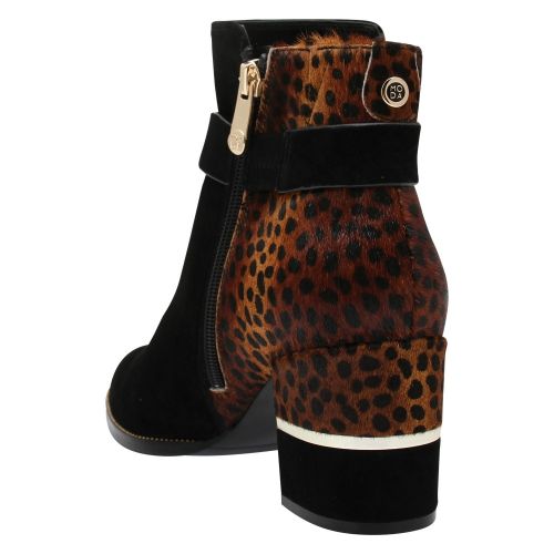 Womens Black Loona Leopard Heel Boots 44396 by Moda In Pelle from Hurleys