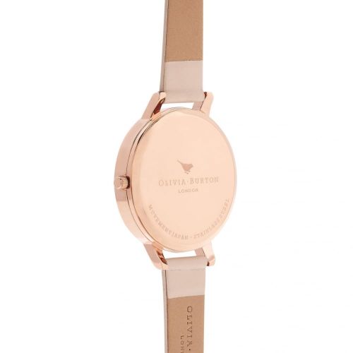 Womens Dusty Pink & Rose Gold Enchanted Garden Watch 10076 by Olivia Burton from Hurleys