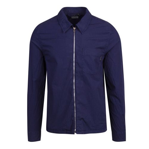 Mens Indigo Zip Front Overshirt 74012 by PS Paul Smith from Hurleys