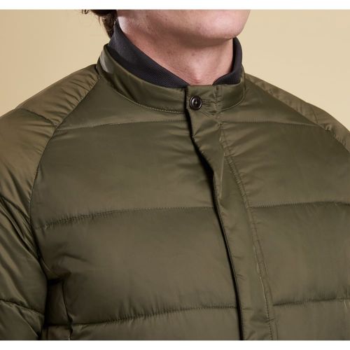 Heritage Mens Olive Hectare Puffer Jacket 11936 by Barbour from Hurleys