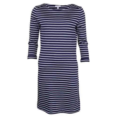 Lifestyle Womens Navy Wharf Striped Dress 71723 by Barbour from Hurleys