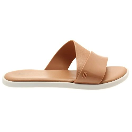 Womens Tan Contrast Bronzer Slide Sandals 44410 by Melissa from Hurleys