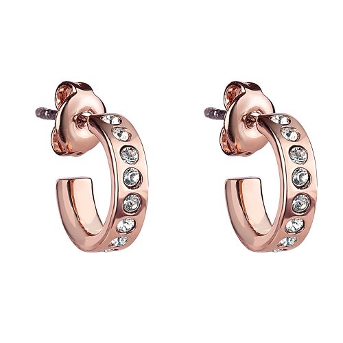 Womens Rose Gold/Crystal Seeni Mini Hoop Earrings 54439 by Ted Baker from Hurleys