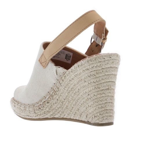 Womens Natural Canvas Monica Wedges 21620 by Toms from Hurleys