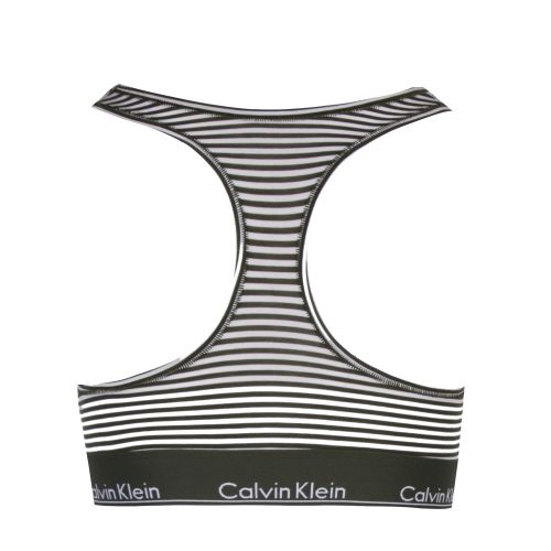 Womens Green Stripe Unlined Bralette 42890 by Calvin Klein from Hurleys