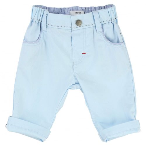 Baby Pale Blue Chino Pants 35439 by BOSS from Hurleys