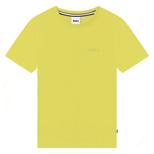 Kids Lime Bright Slim Fit S/s T-shirt 111182 by BOSS from Hurleys