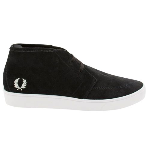 Mens Navy Shields Mid Suede Trainers 14770 by Fred Perry from Hurleys