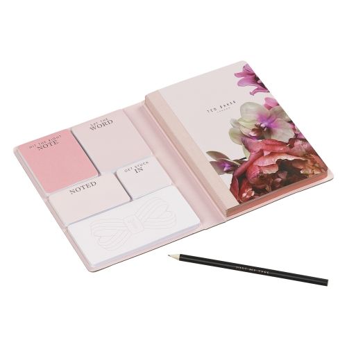 Womens Black Splendour A5 Notebook & Sticky Notes 33949 by Ted Baker from Hurleys