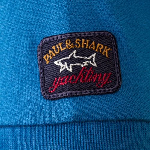 Paul & Shark Mens Blue Shark Fit Tonal Logo S/s Tee Shirt 64978 by Paul And Shark from Hurleys