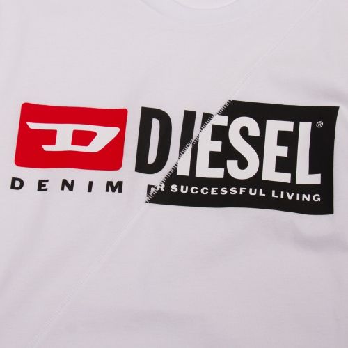 Diesel Mens White T-Diego-Cuty S/s T Shirt 58748 by Diesel from Hurleys