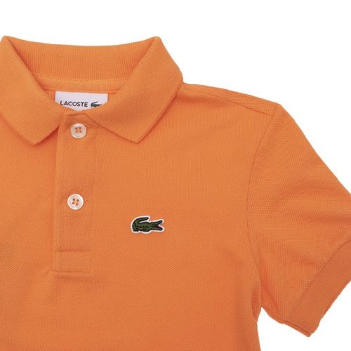 Boys Mandarin Orange Classic S/s Polo Shirt 105534 by Lacoste from Hurleys