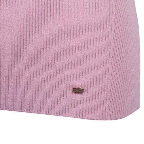 Womens Pale Pink Tashhaa Frill Rib Knitted Top 84640 by Ted Baker from Hurleys