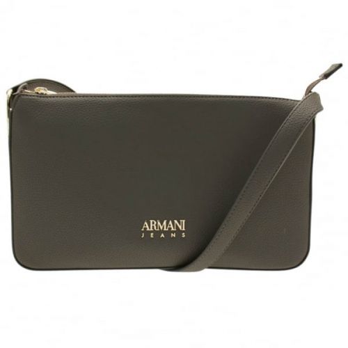Womens Grey Branded Shoulder Bag 70364 by Armani Jeans from Hurleys