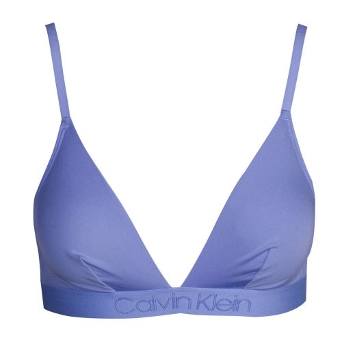 Womens Pinnacle Blue Logo Band Triangle Bralette 39073 by Calvin Klein from Hurleys