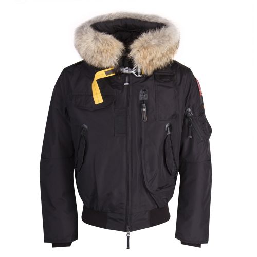 Mens Black Gobi Down Hooded Jacket 32149 by Parajumpers from Hurleys