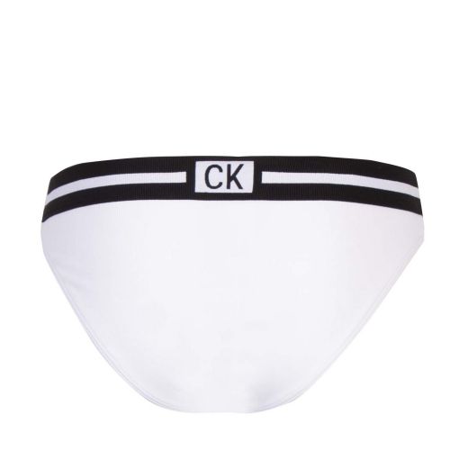 Womens Classic White Logo Band Ribbed Bikini Pants 56223 by Calvin Klein from Hurleys