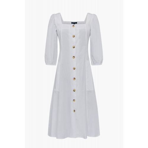 Womens Summer White Lavanna Poplin Midi Dress 105397 by French Connection from Hurleys