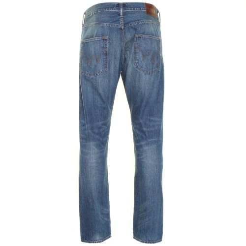 Mens 11.5oz F8.M2 Blue Mid Used Wash ED-55 Relaxed Tapered Fit Jeans 18958 by Edwin from Hurleys