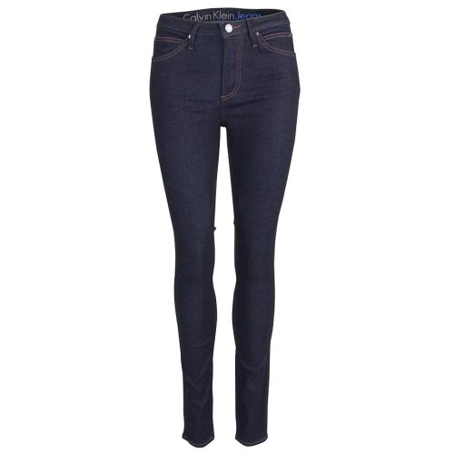Womens Blue Sculpted Skinny Jeans 72582 by Calvin Klein from Hurleys