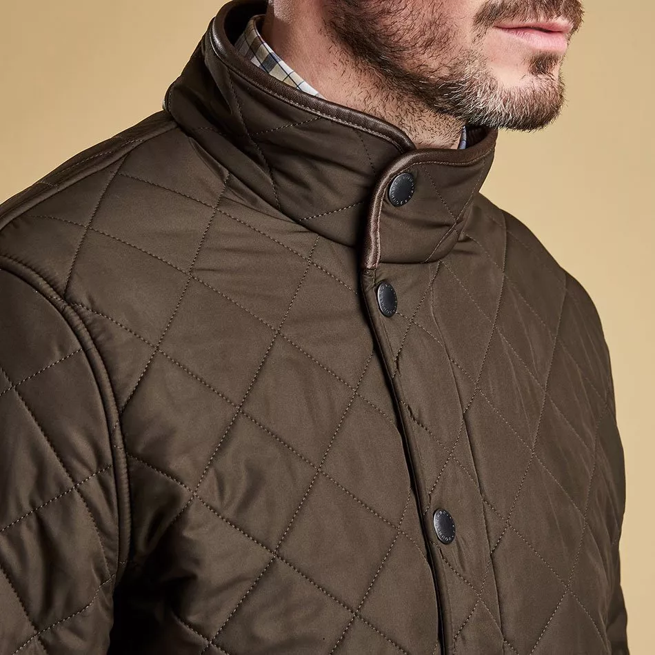 Barbour Powell quilt jacket in olive | ASOS
