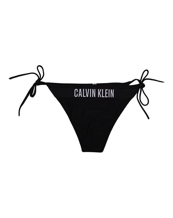 Charles Keasing har fodspor Calvin Klein Bottom Womens Black Side Tie Bikini | Hurleys