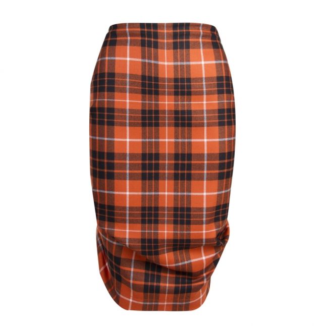 Anglomania Womens Red Tartan Tuck Mini Skirt