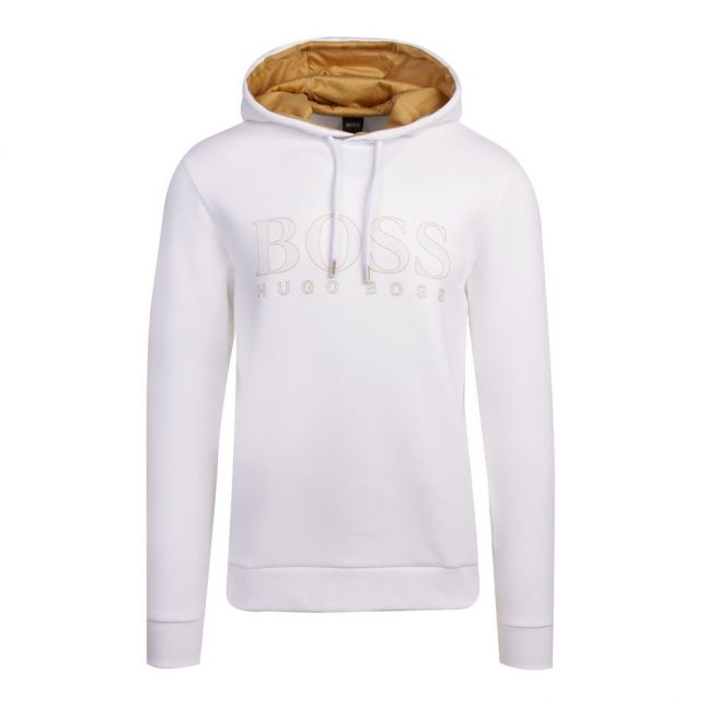 Athleisure Mens White/Gold Soody 2 Hooded Sweat Top