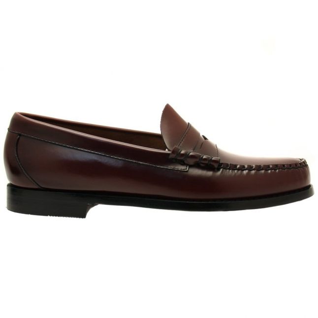 Mens Wine Weejuns Larson Penny Loafers 23016 by G.H. Bass from Hurleys