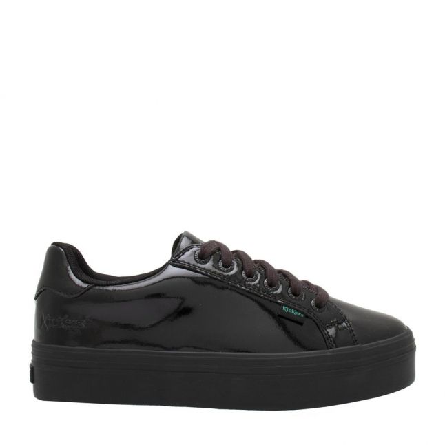 Youth Black Patent Tovni Stack Trainers (3-6)