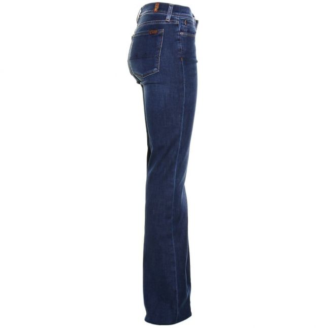 Womens Mid Indigo Wash Charlize Flare Jeans