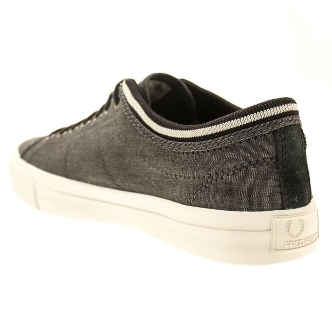 Mens Navy Chambray Kendrick Tipped Trainers