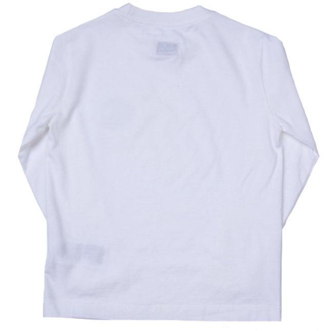 Boys White Portal Pocket L/s Tee Shirt