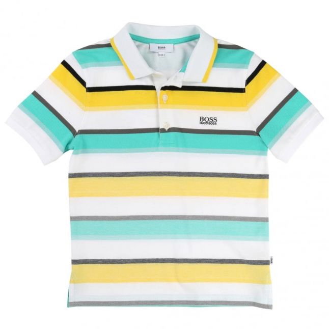 Boys Assorted Faded Stripe S/s Polo Shirt
