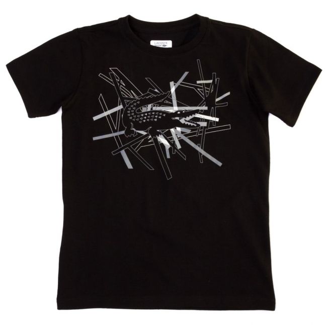 Boys Black Croc S/s Tee Shirt (8yr+)