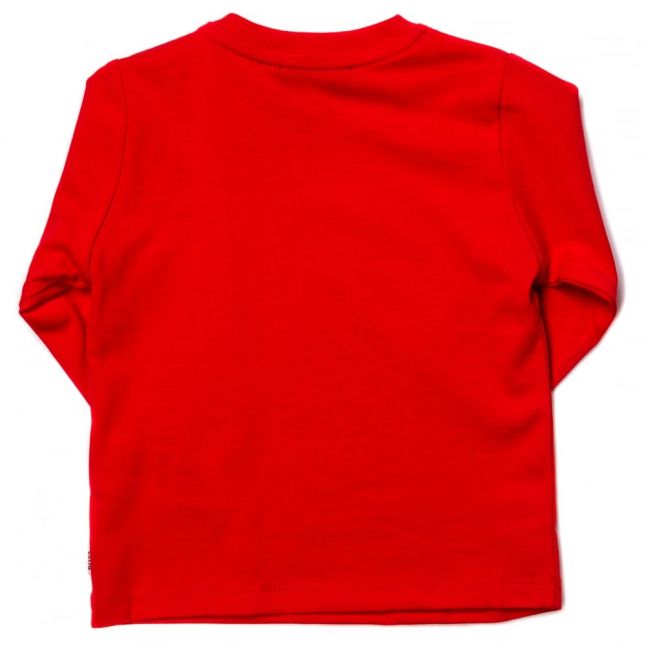 Baby Red Small Logo L/s Tee Shirt